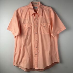 Vintage Sheplers Men’s Pearl Snap Western Shirt Size XL Cowboy